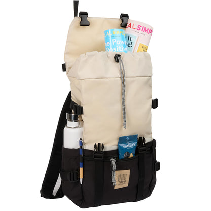 Front View of Tan Topo Designs Recycled Rover 15" Laptop Backpack plain