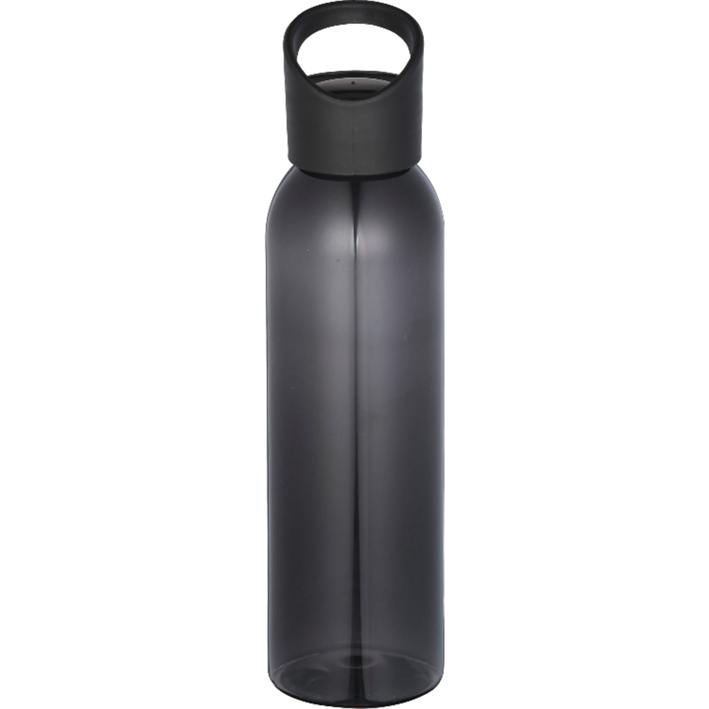 Front View of Translucent Black (TBK) Casanova 22oz Tritan Sports Bottle plain