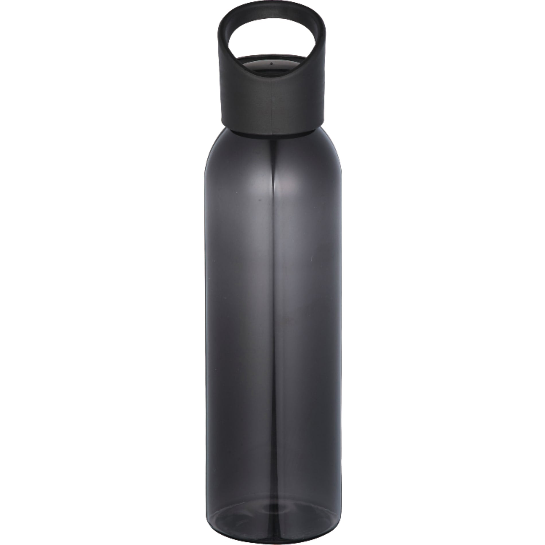 Front View of Translucent Black (TBK) Casanova 22oz Tritan Sports Bottle plain