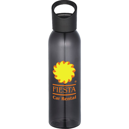 Front View of Translucent Black (TBK) Casanova 22oz Tritan Sports Bottle