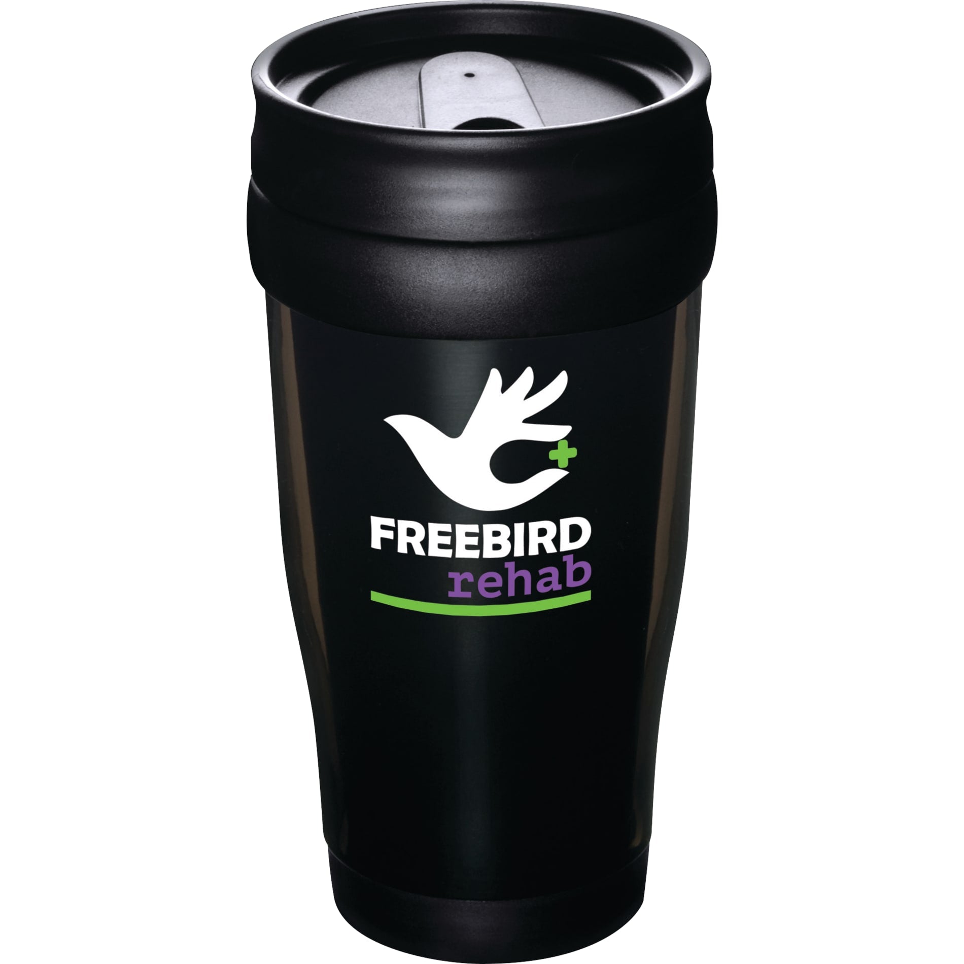 Front View of Translucent Black (TBK) Columbia 16oz Insulated Tumbler