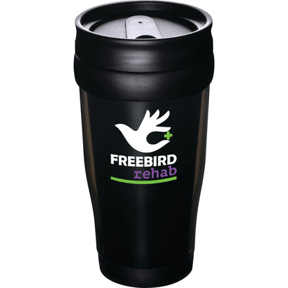 Front View of Translucent Black (TBK) Columbia 16oz Insulated Tumbler