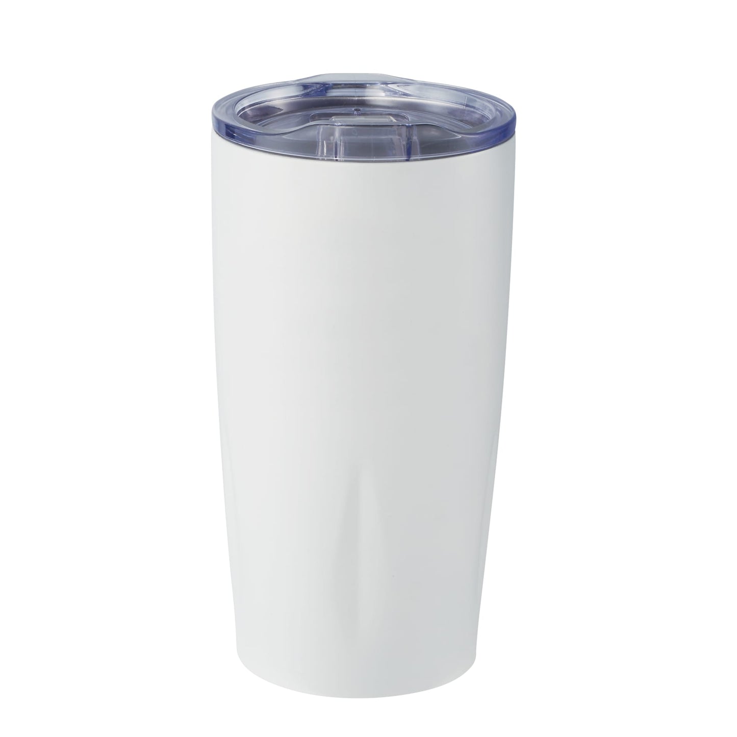 Front View of White Adrian Vacuum Tumbler 20oz plain
