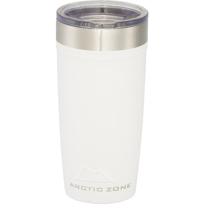 Front View of White Arctic Zone® Titan Thermal HP® Copper Tumbler 20oz