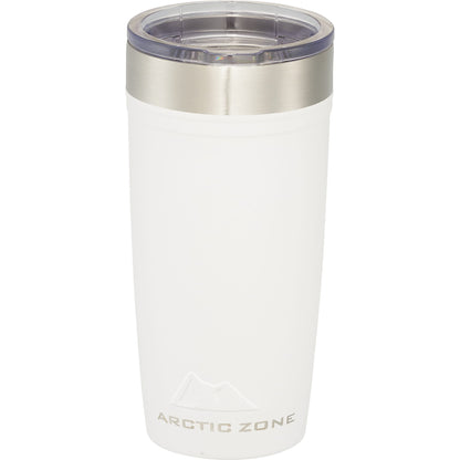 Front View of White Arctic Zone® Titan Thermal HP® Copper Tumbler 20oz