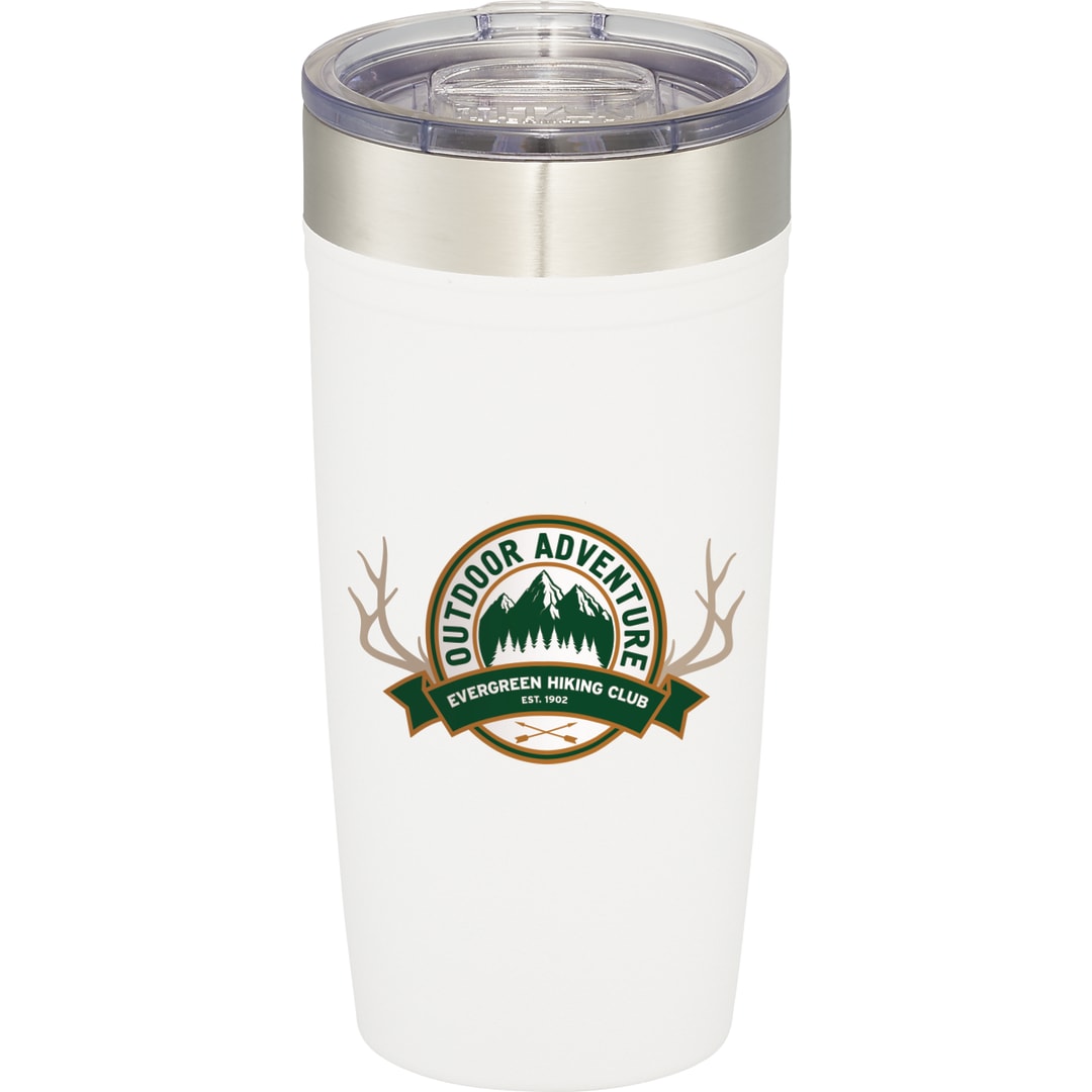 Front View of White Arctic Zone® Titan Thermal HP® Copper Tumbler 20oz