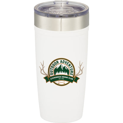Front View of White Arctic Zone® Titan Thermal HP® Copper Tumbler 20oz