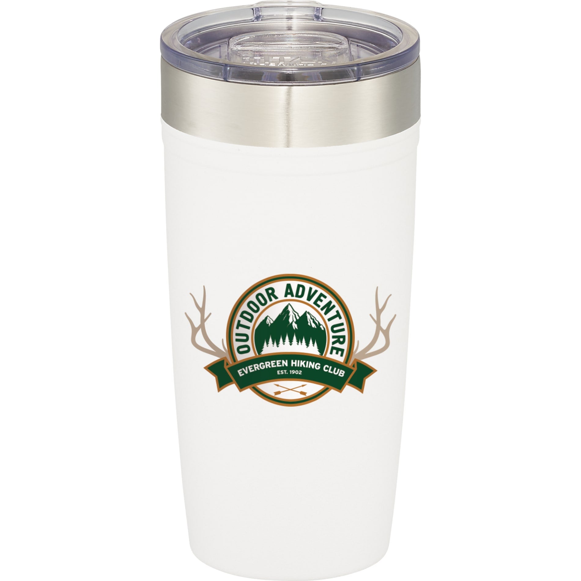 Front View of White Arctic Zone® Titan Thermal HP® Copper Tumbler 20oz