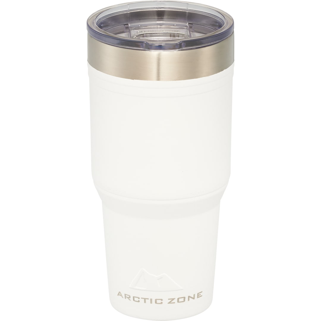 Front View of White Arctic Zone® Titan Thermal HP® Copper Tumbler 30oz