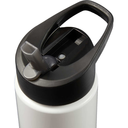 Front View of White Arctic Zone Tritan Renew  Metalike Bottle 28oz