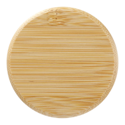 Front View of White Arlo Ceramic Tumbler with Bamboo lid 11oz plain