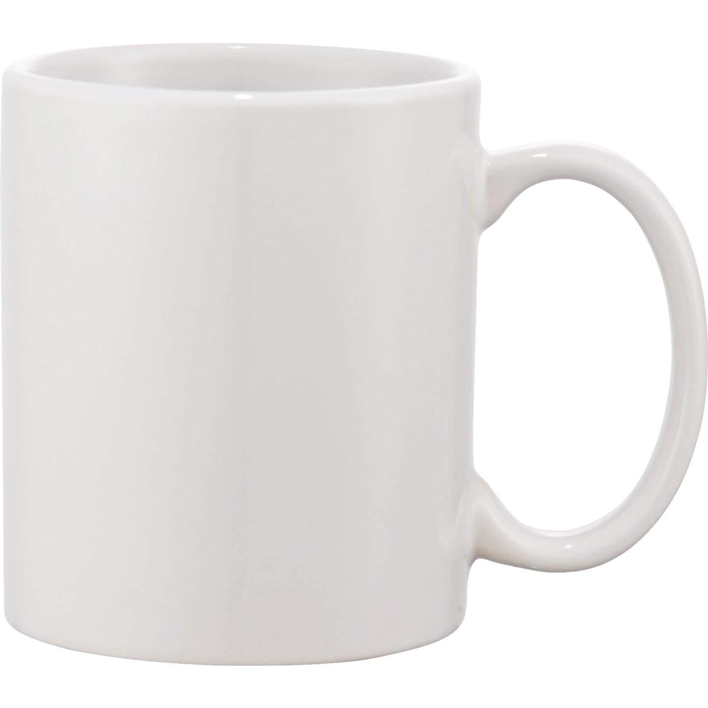Front View of White Bounty 11oz Ceramic Mug plain