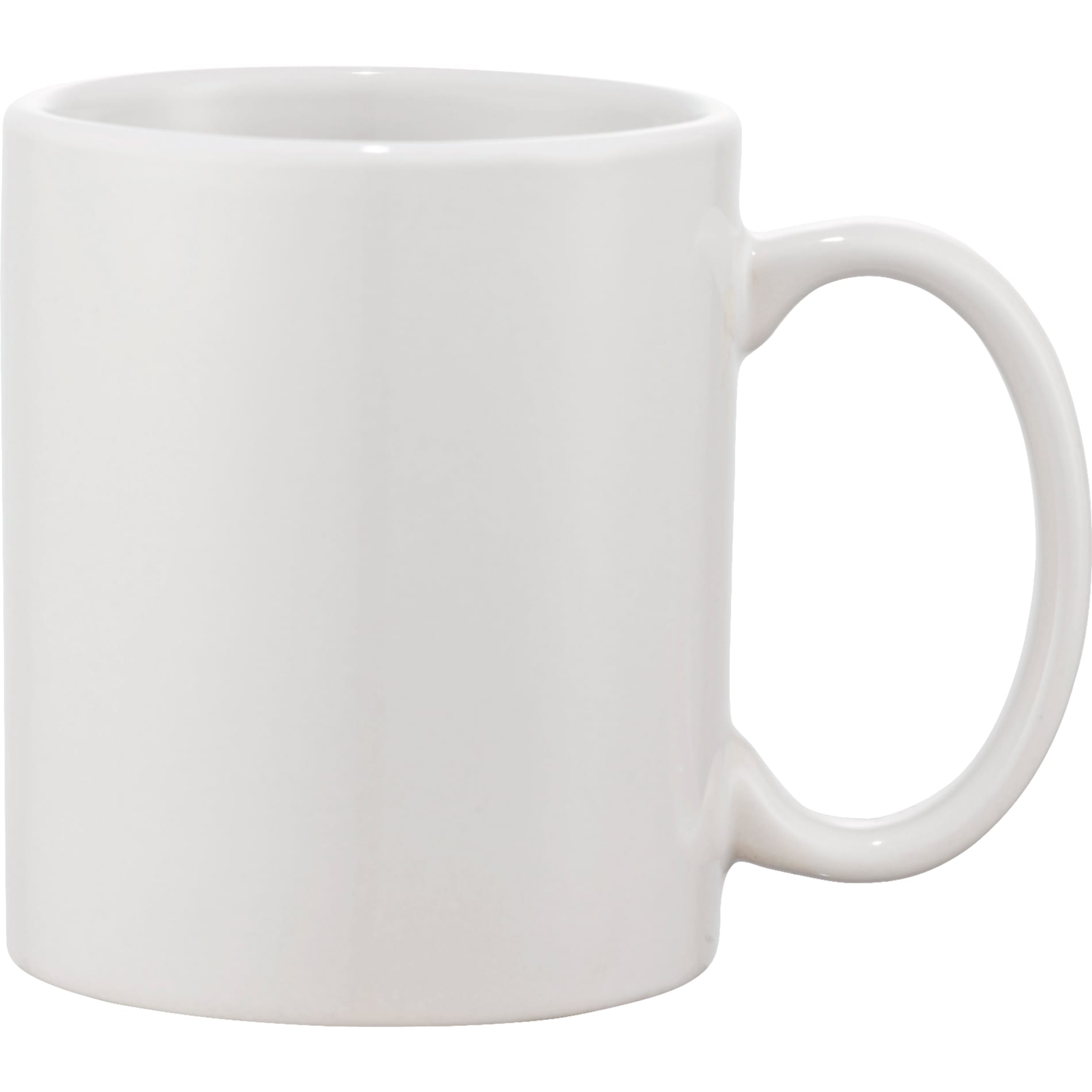 Front View of White Bounty 11oz Ceramic Mug plain