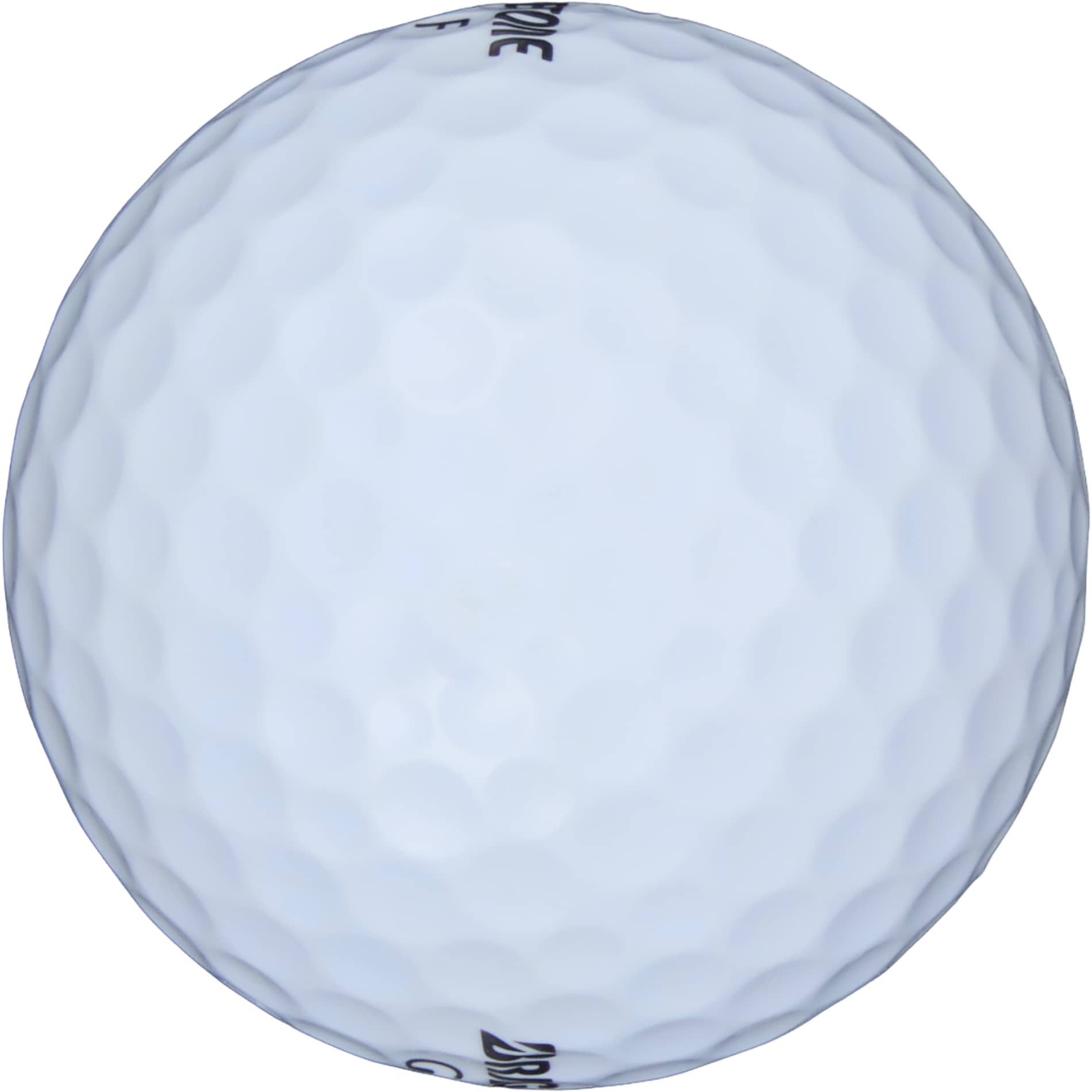 Front View of White Bridgestone Tour B RX Golf Balls - 12 Pack plain