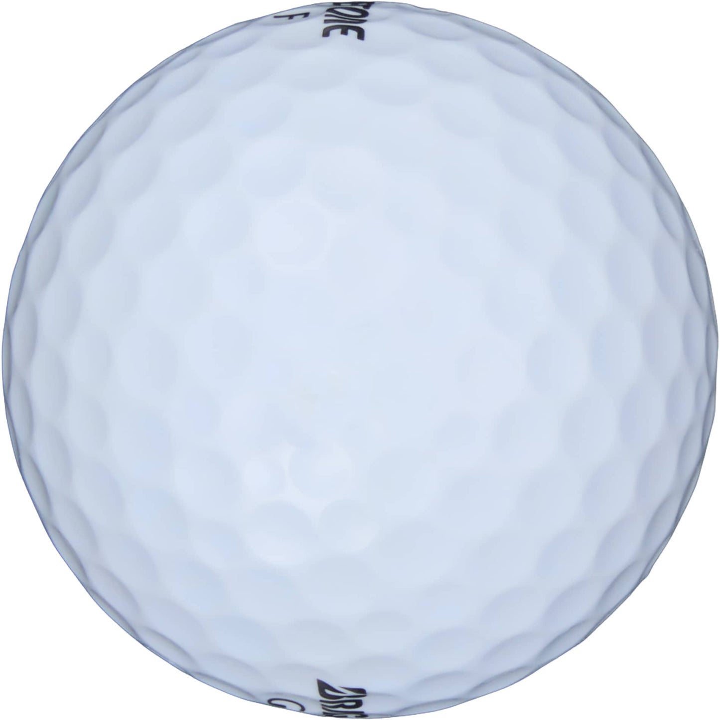Front View of White Bridgestone Tour B X Golf Balls - 12 Pack plain