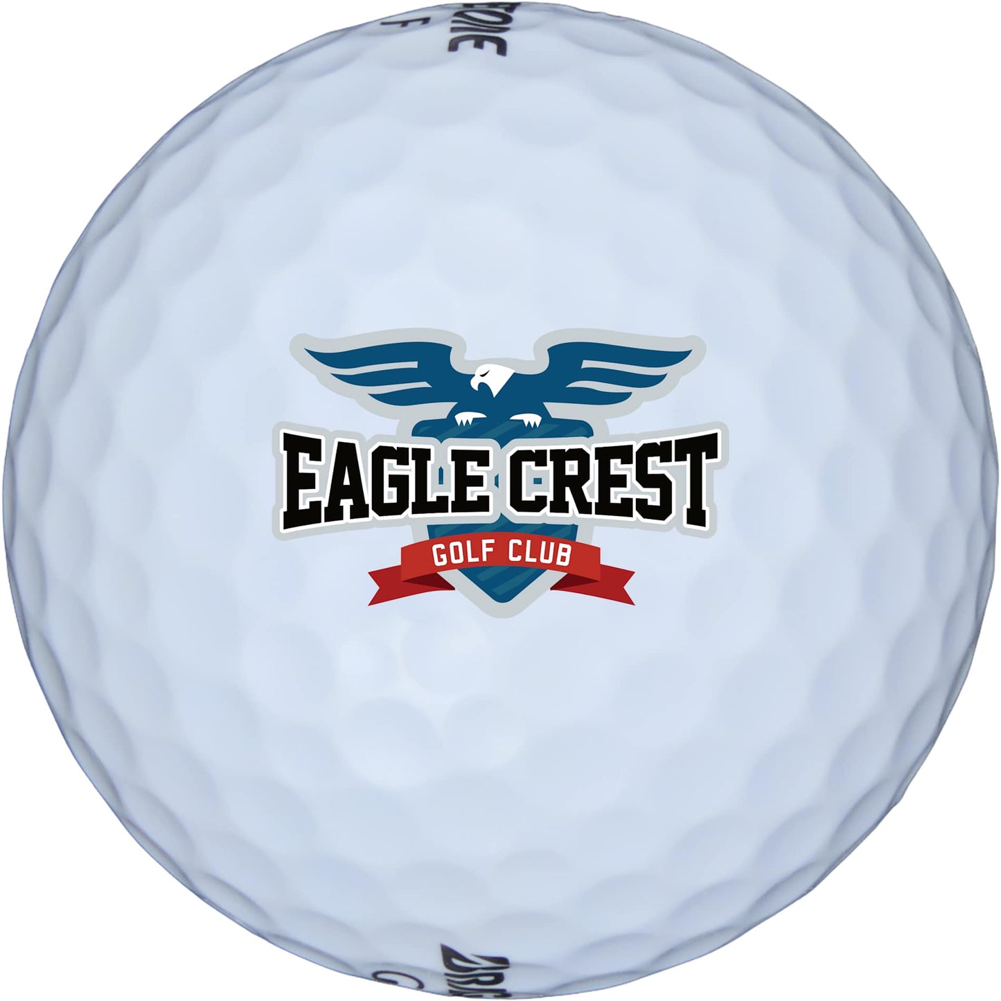 Front View of White Bridgestone Tour B X Golf Balls - 3 Pack