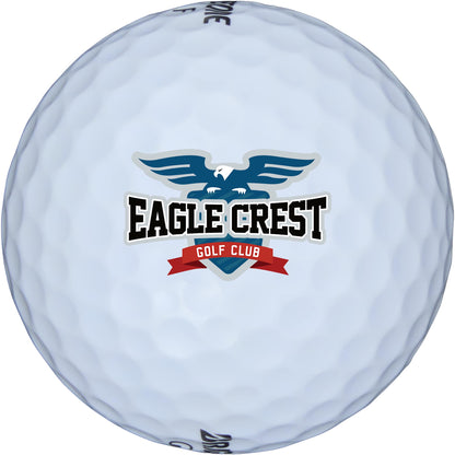 Front View of White Bridgestone Tour B X Golf Balls - 3 Pack