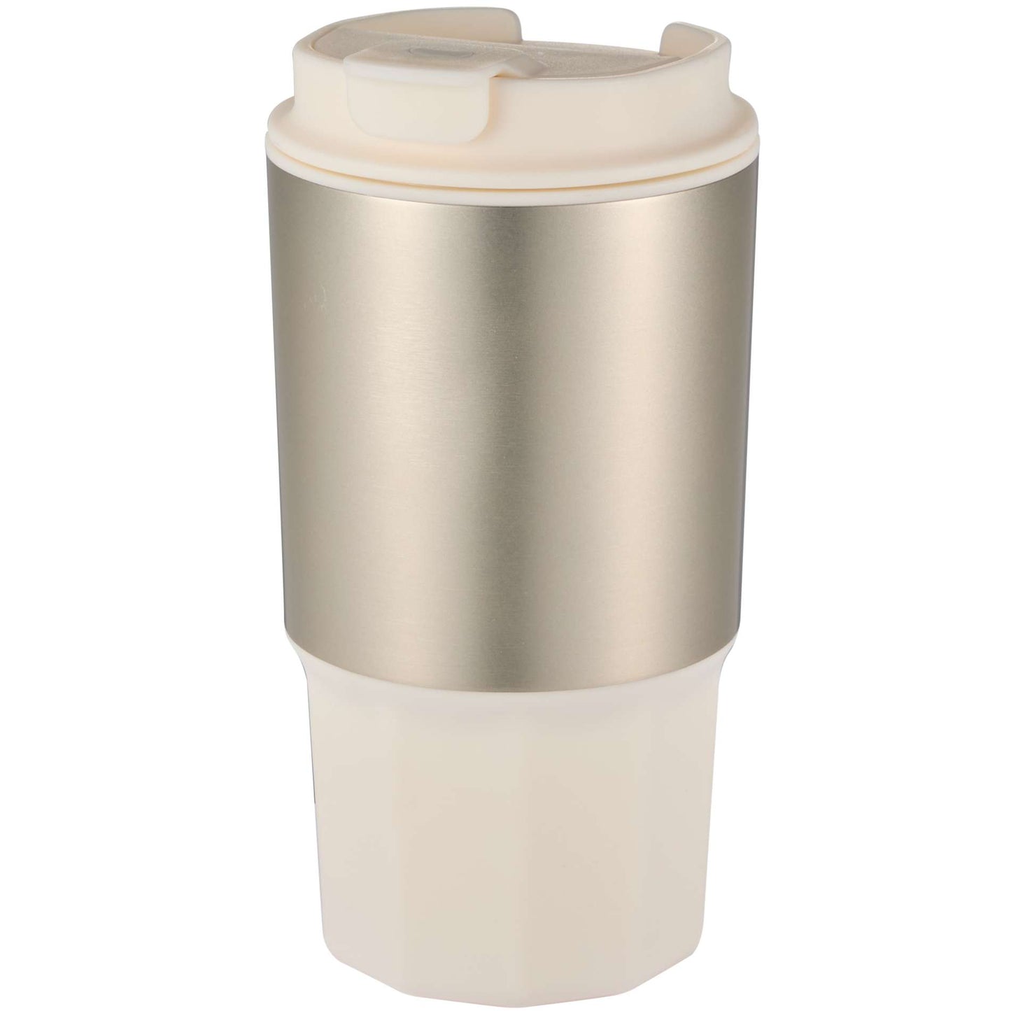 Front View of White Brit Eco-Friendly Tumbler 15oz plain