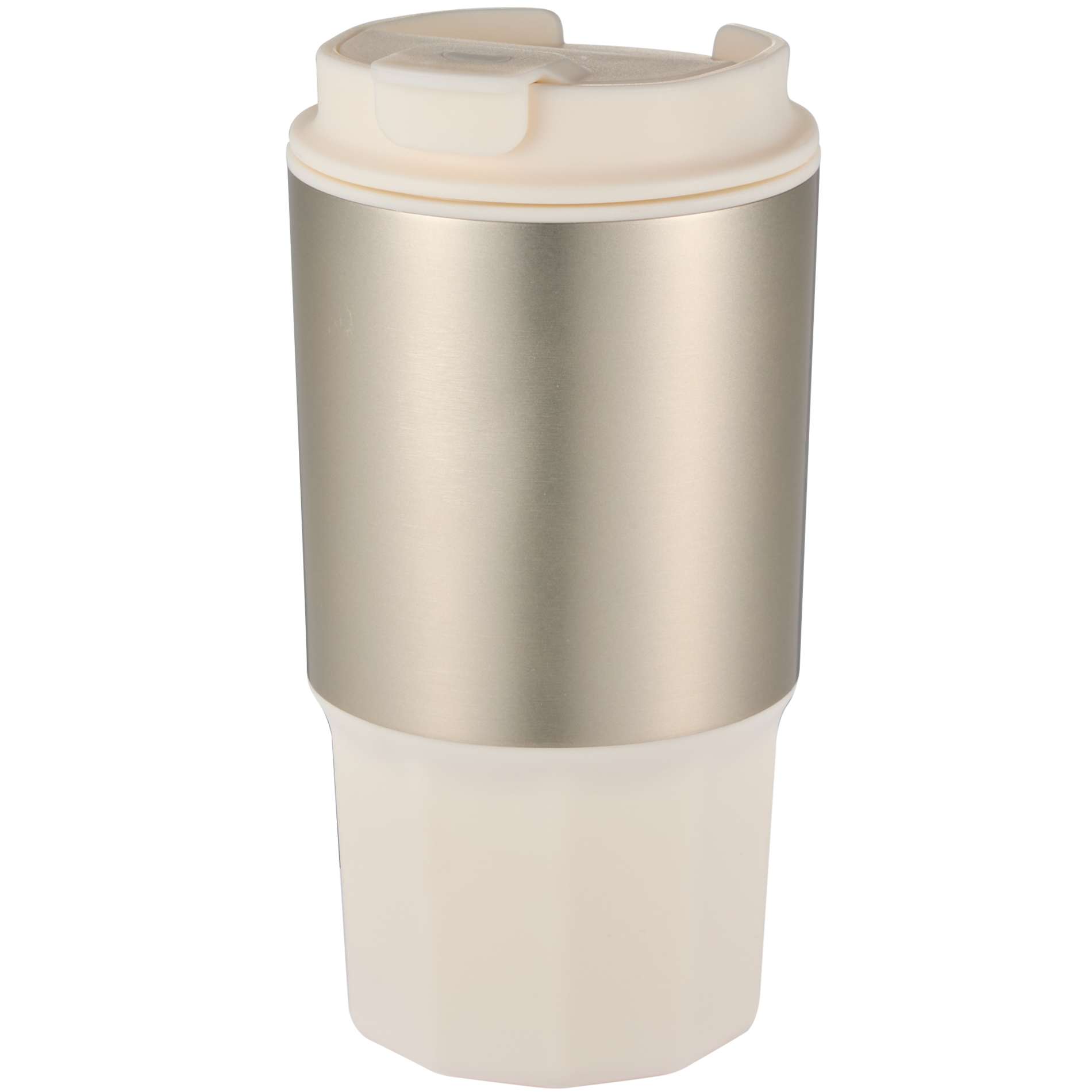 Front View of White Brit Eco-Friendly Tumbler 15oz plain