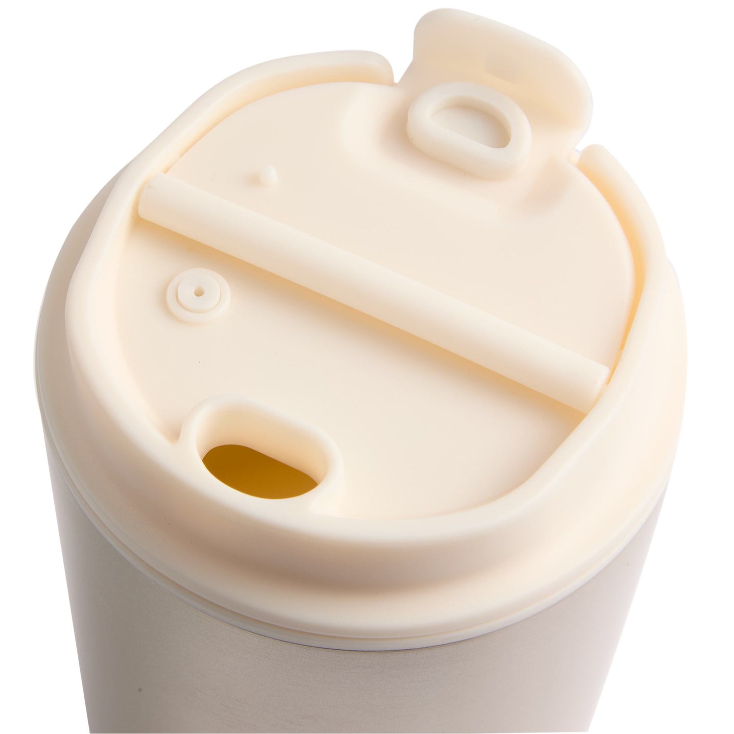 Front View of White Brit Eco-Friendly Tumbler 15oz plain