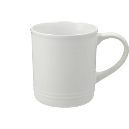 Front View of White Bronx 12oz Ceramic Mug plain