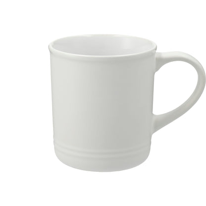 Front View of White Bronx 12oz Ceramic Mug plain