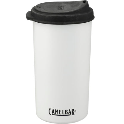 Front View of White CamelBak MultiBev 22oz Bottle & 16oz Cup plain