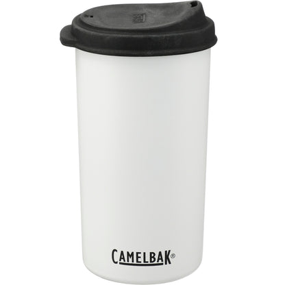 Front View of White CamelBak MultiBev 22oz Bottle & 16oz Cup plain