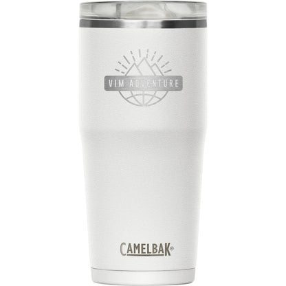Front View of White Camelbak Thrive Leakproof Tumbler 20oz
