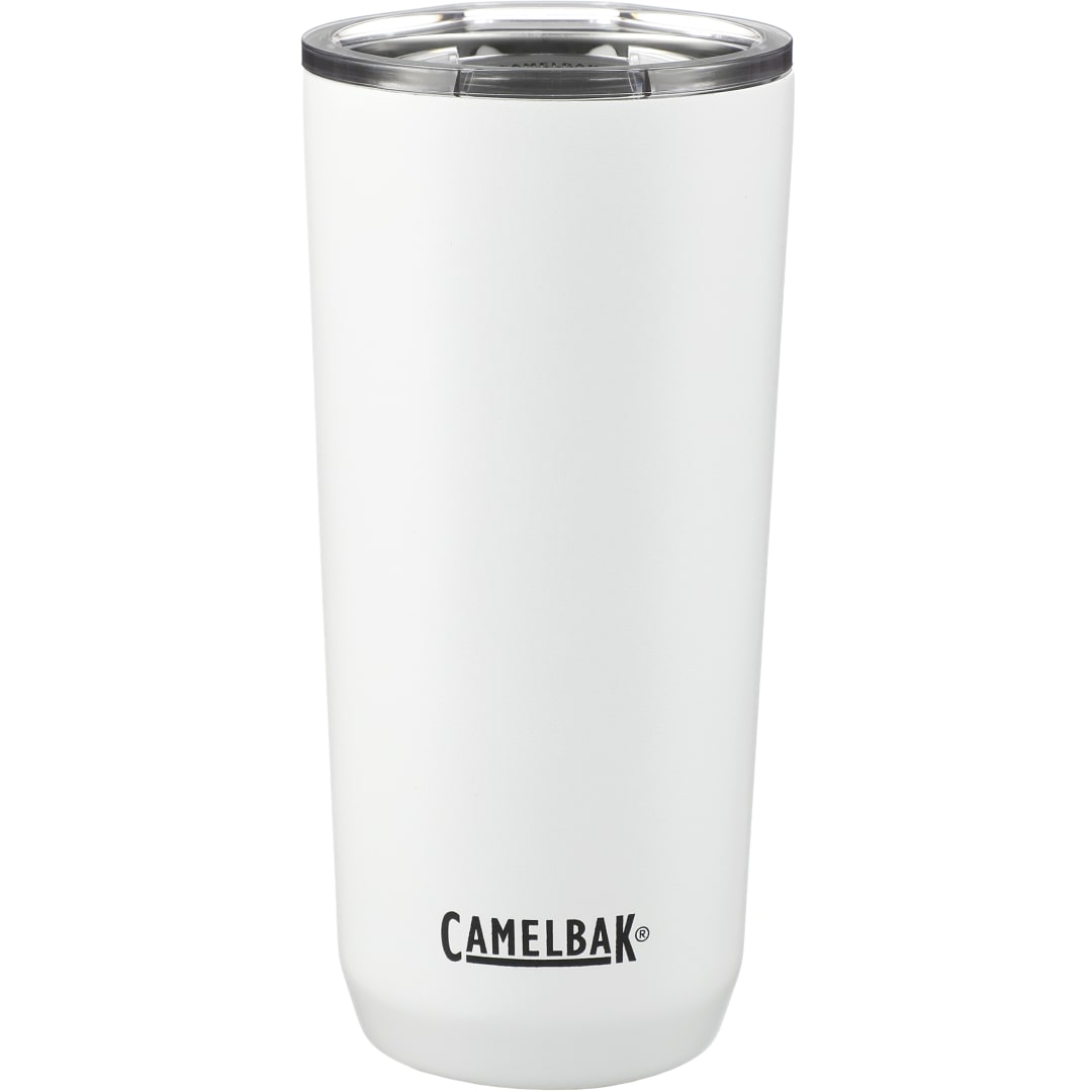 Front View of White CamelBak Tumbler 20oz plain