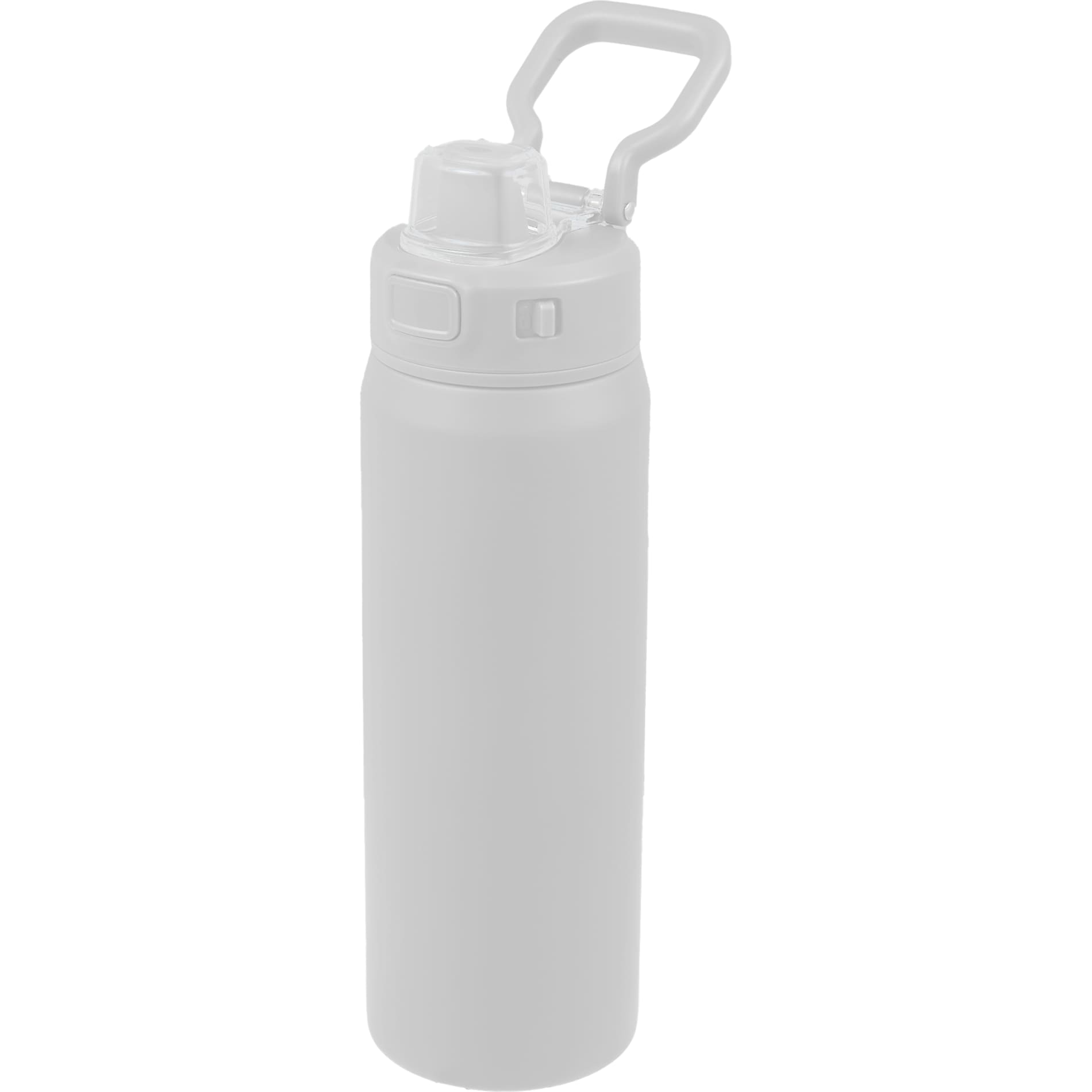 Front View of White Canyon Recycled Stainless Steel Bottle 30oz plain