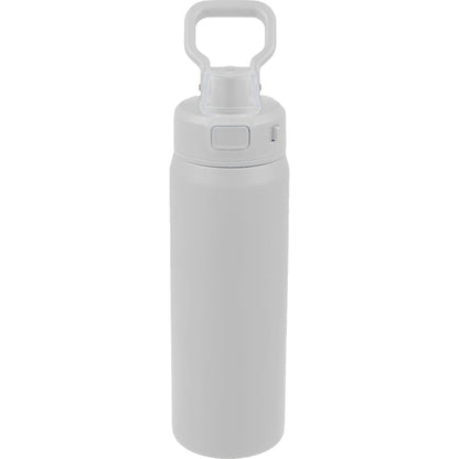 Front View of White Canyon Recycled Stainless Steel Bottle 30oz plain