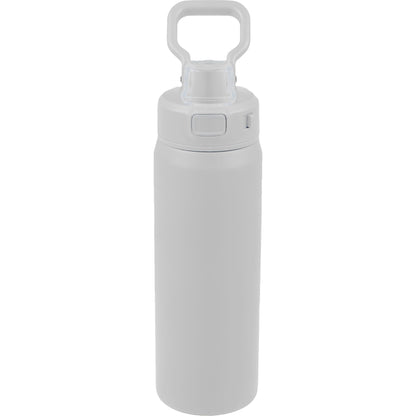 Front View of White Canyon Recycled Stainless Steel Bottle 30oz plain
