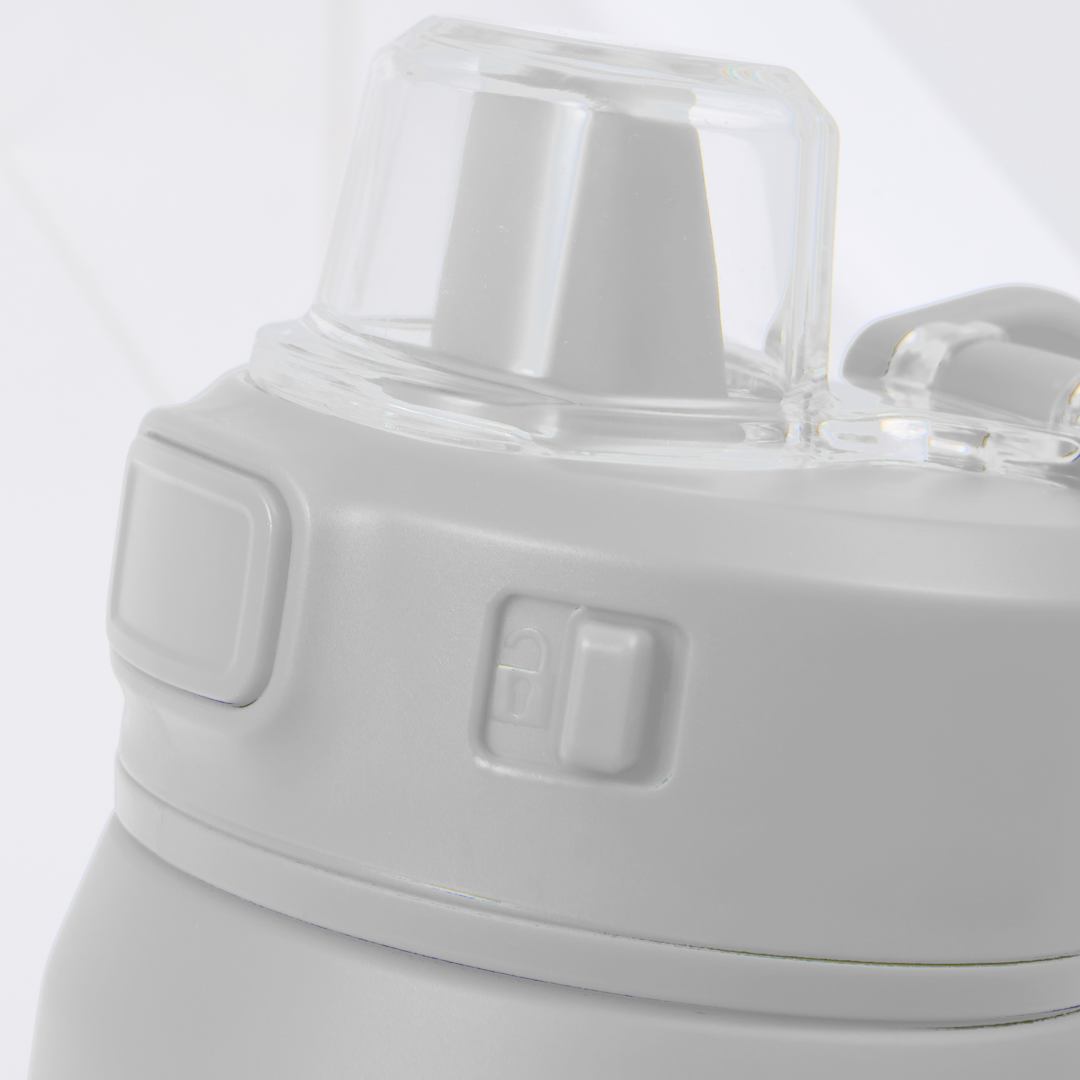 Front View of White Canyon Recycled Stainless Steel Bottle 30oz