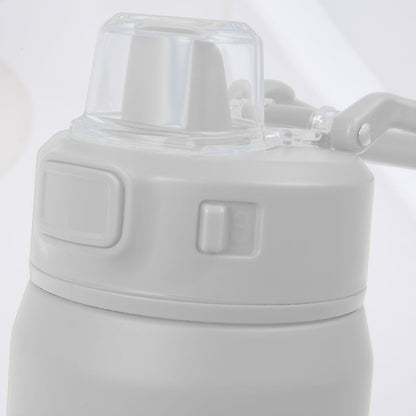 Front View of White Canyon Recycled Stainless Steel Bottle 30oz