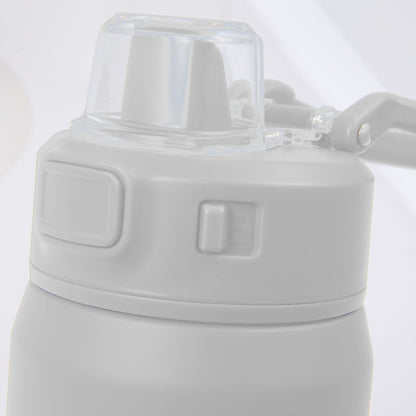 Front View of White Canyon Recycled Stainless Steel Bottle 30oz