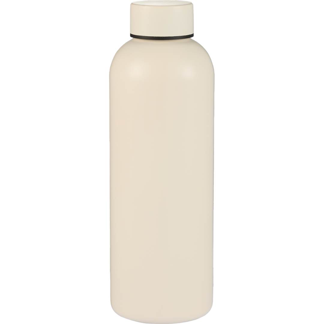 Front View of White Cleave Recycled Stainless steel bottle 25oz plain