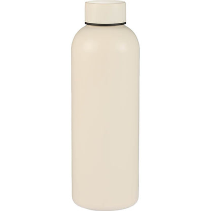 Front View of White Cleave Recycled Stainless steel bottle 25oz plain