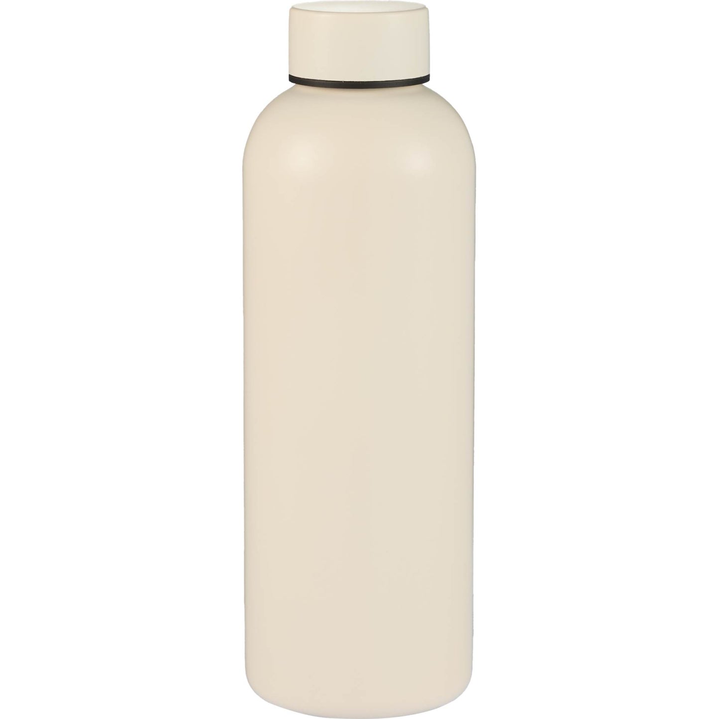 Front View of White Cleave Recycled Stainless steel bottle 25oz plain