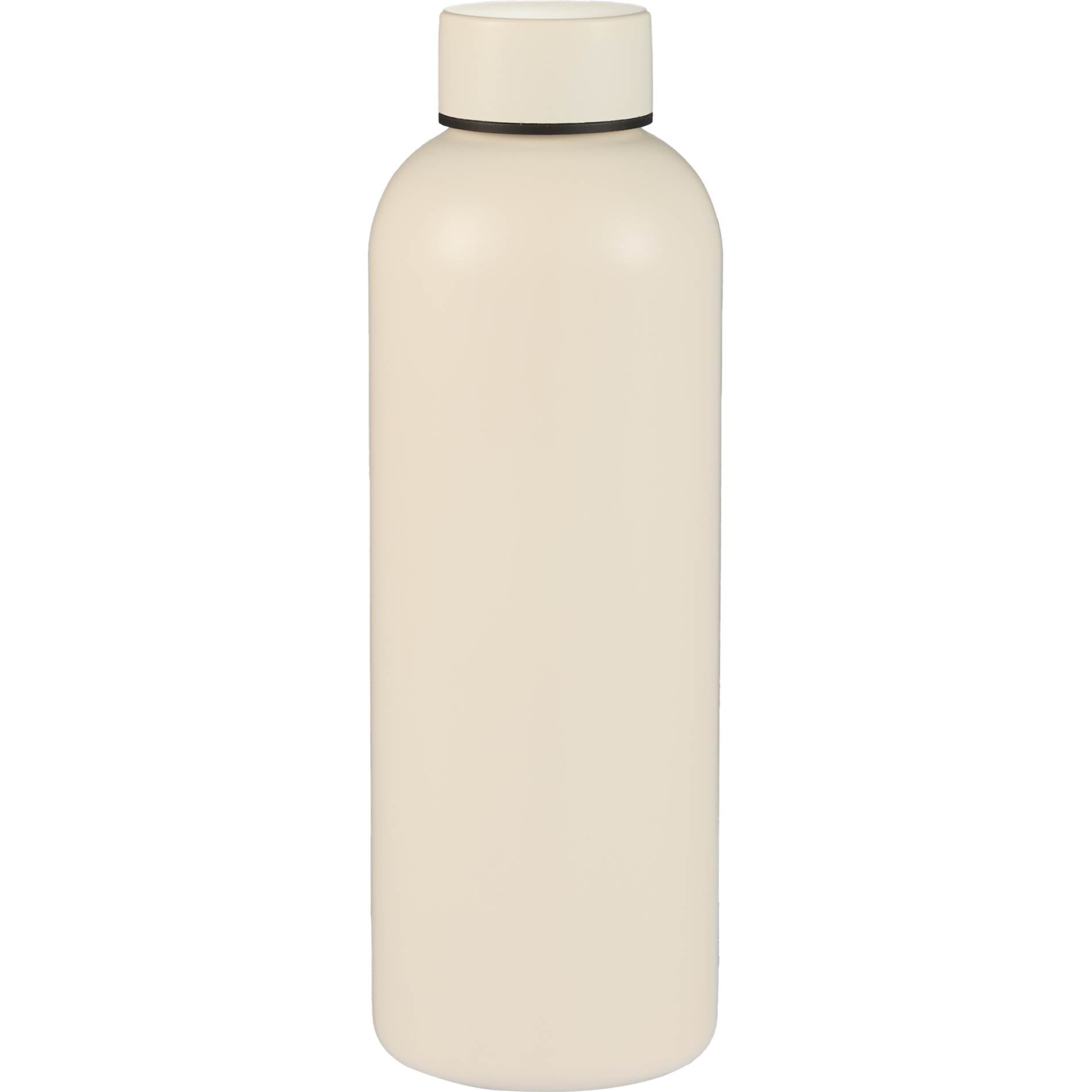 Front View of White Cleave Recycled Stainless steel bottle 25oz plain