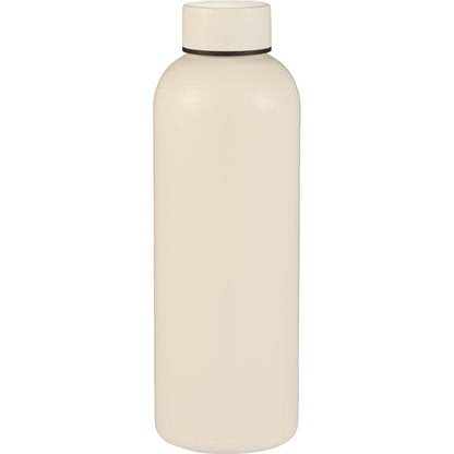 Front View of White Cleave Recycled Stainless steel bottle 25oz plain