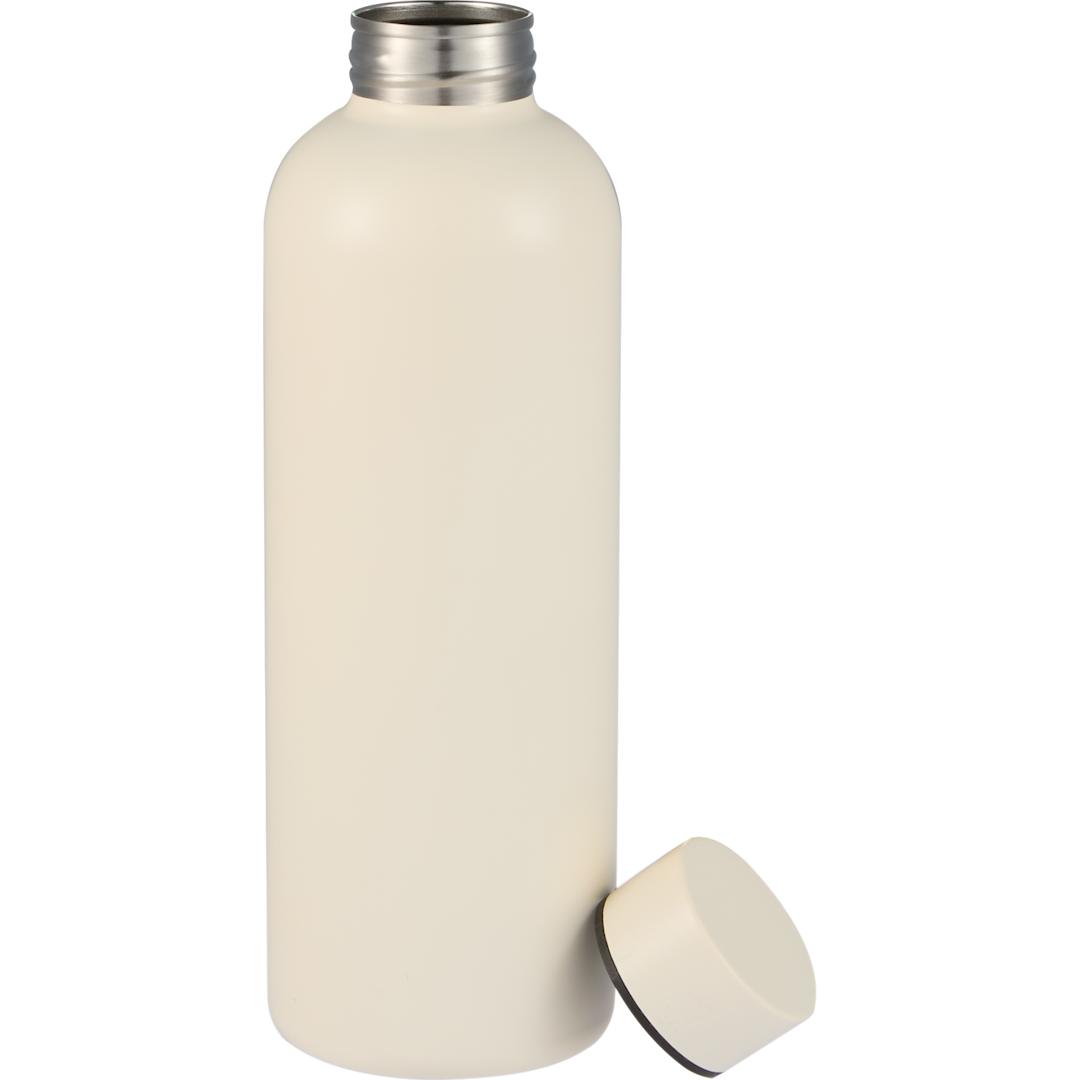 Front View of White Cleave Recycled Stainless steel bottle 25oz plain