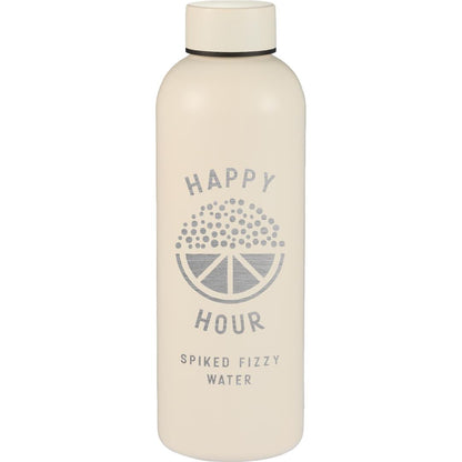 Front View of White Cleave Recycled Stainless steel bottle 25oz
