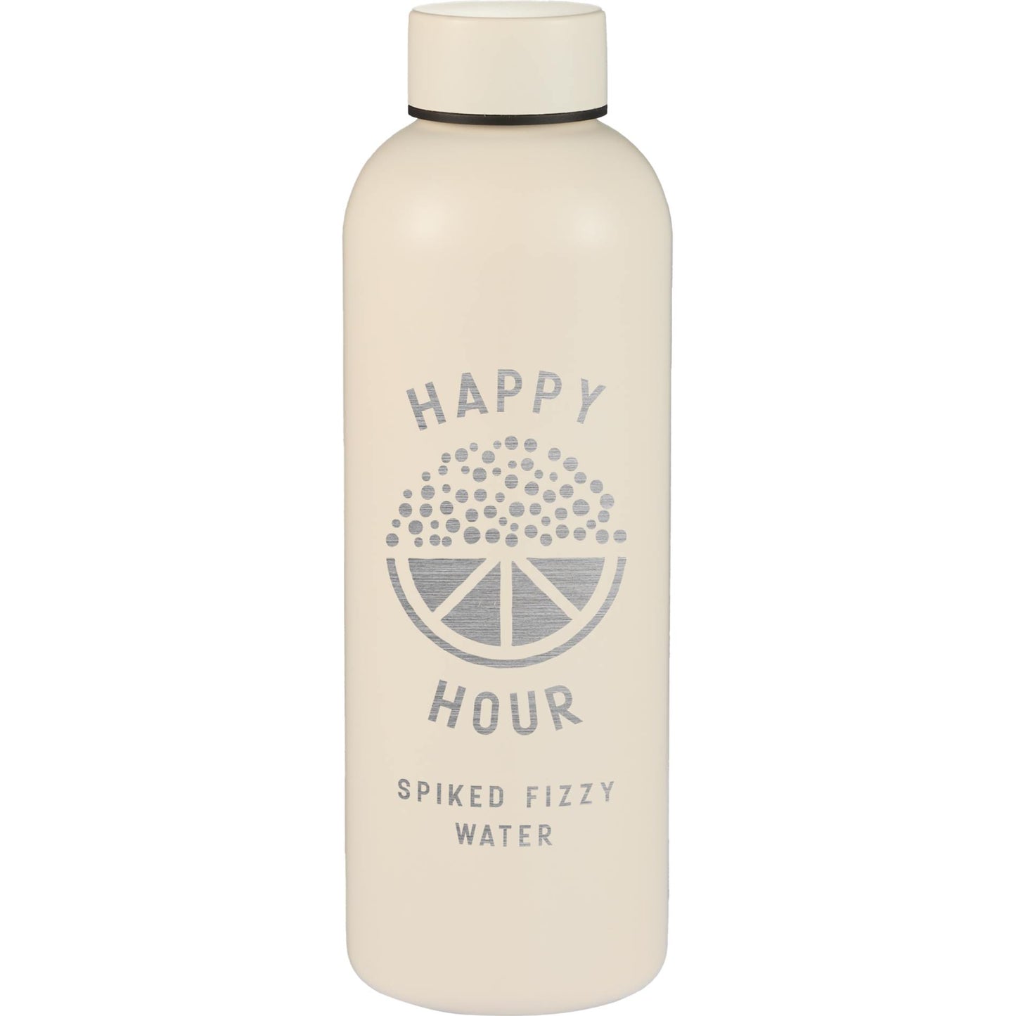Front View of White Cleave Recycled Stainless steel bottle 25oz