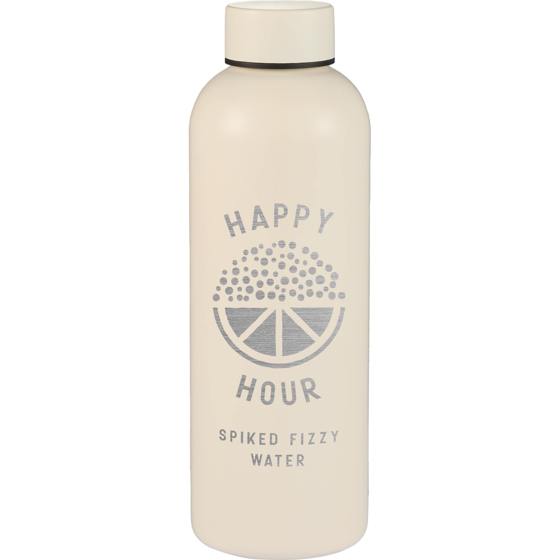 Front View of White Cleave Recycled Stainless steel bottle 25oz