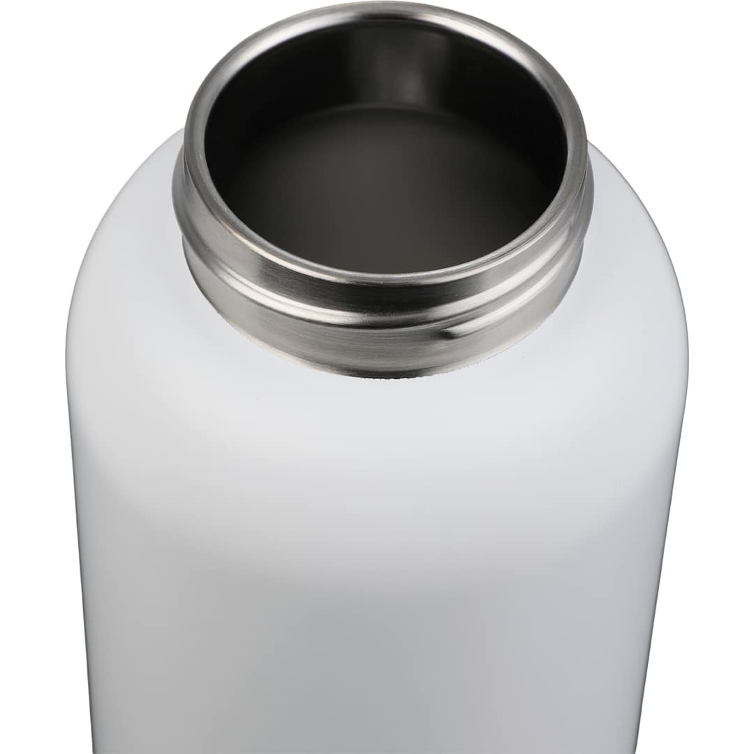 Front View of White Clio Straw Lid Vacuum Bottle 22oz