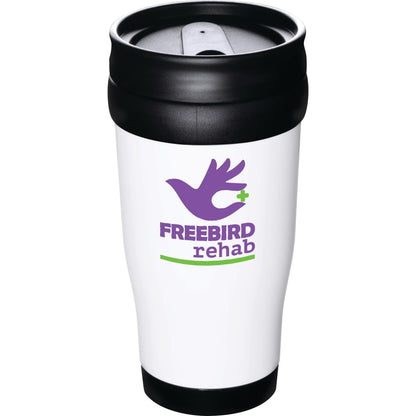 Front View of White Columbia 16oz Insulated Tumbler