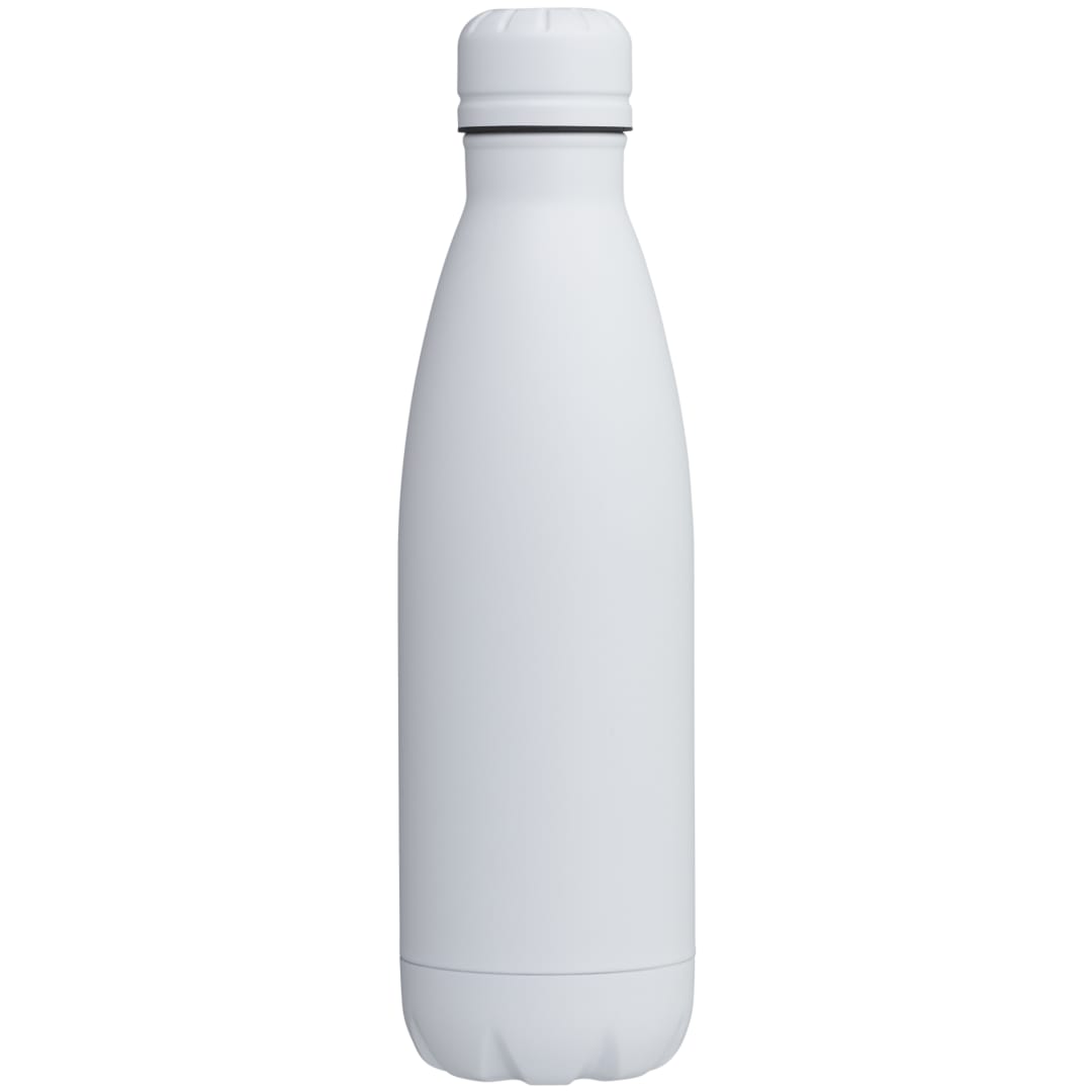 Front View of White Copper Vacuum Insulated Bottle 17oz plain