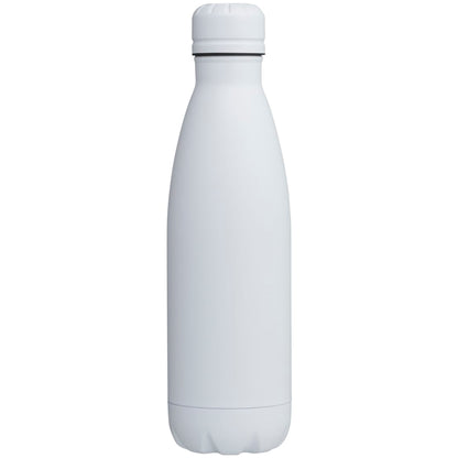 Front View of White Copper Vacuum Insulated Bottle 17oz plain