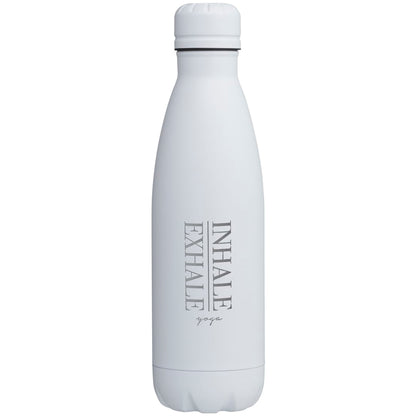 Front View of White Copper Vacuum Insulated Bottle 17oz